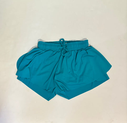 Turquoise Blue Fly Away Shorts