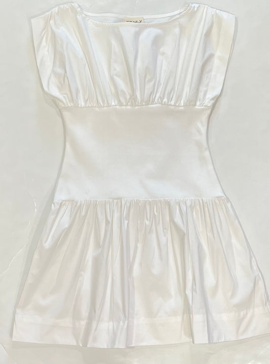White Kimono Mini Dress