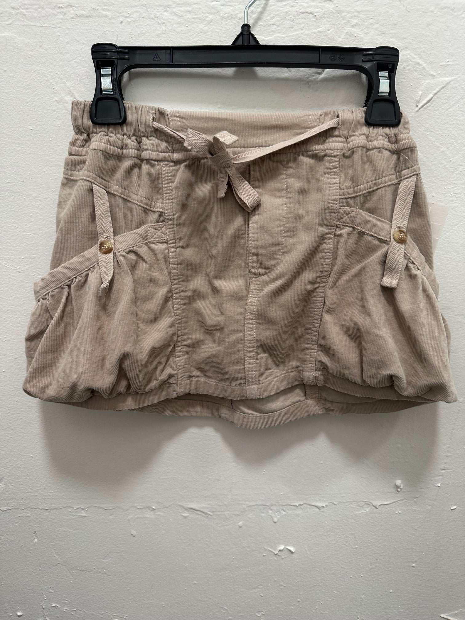 Latte Cord Utility Skirt