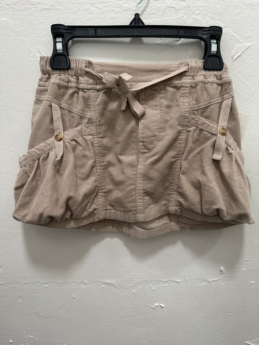 Latte Cord Utility Skirt