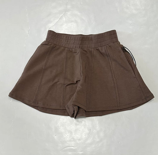 Chocolate Lave Terry Raw Seame Short