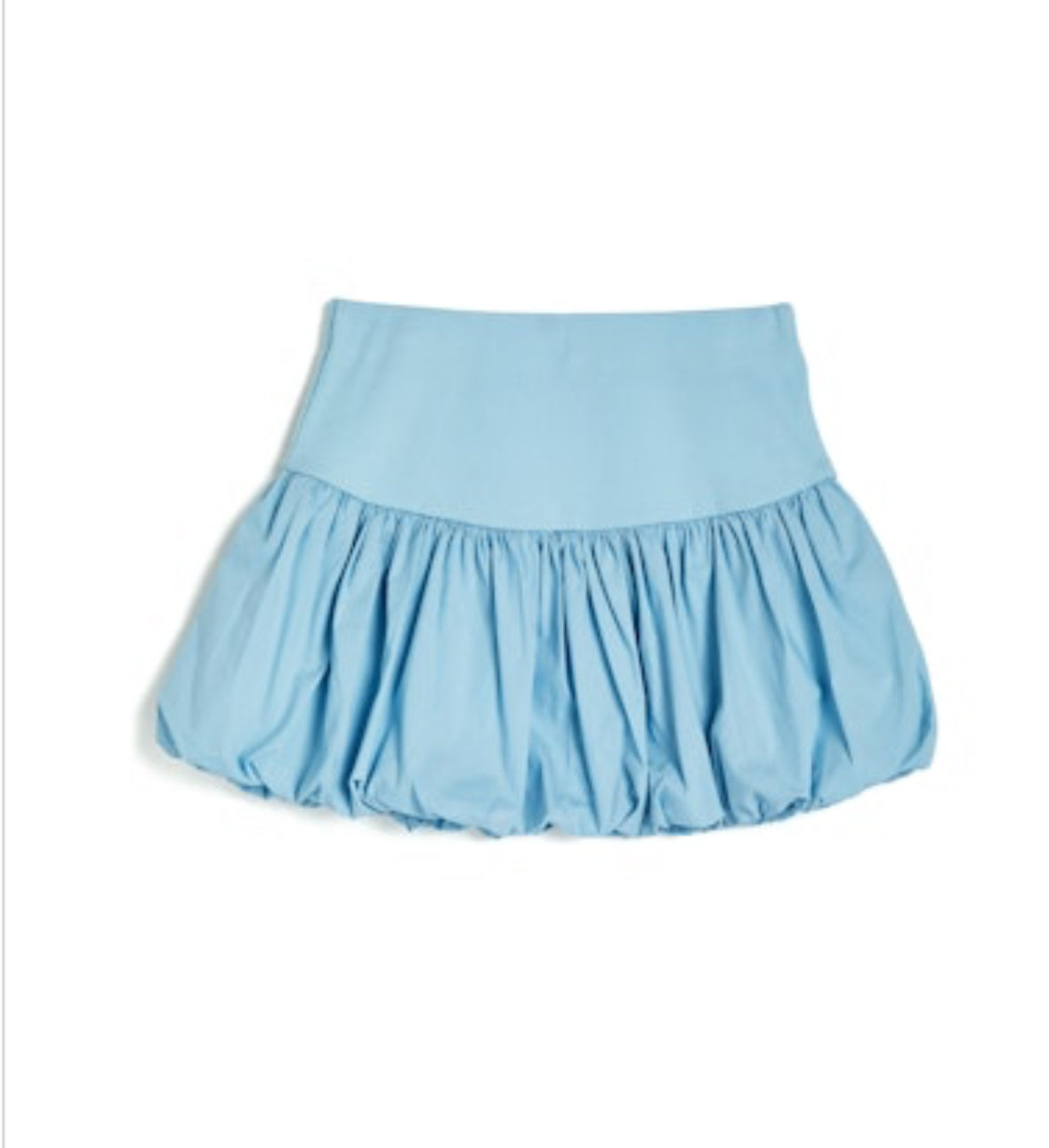 Blue Balloon Puff Skirt