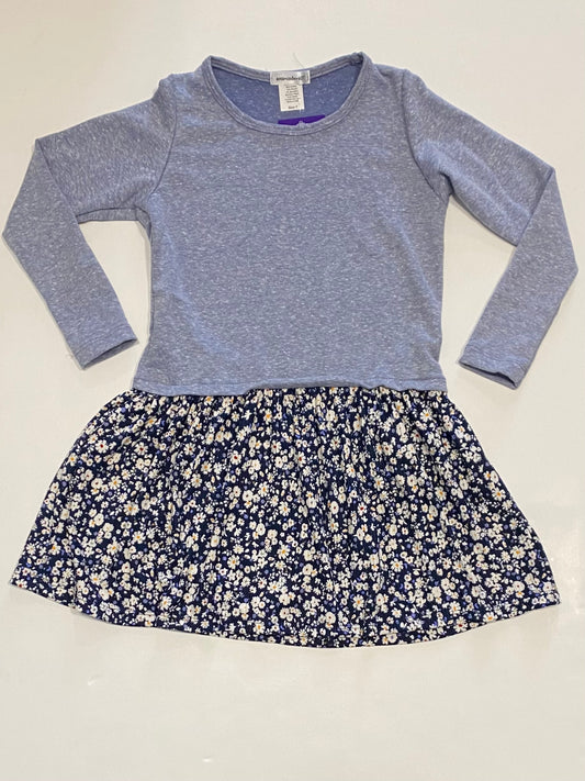 Periwinkle/Navy Floral Dress