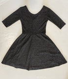 Black and Sliver Glitter Dress
