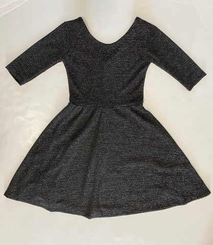 Black and Sliver Glitter Dress