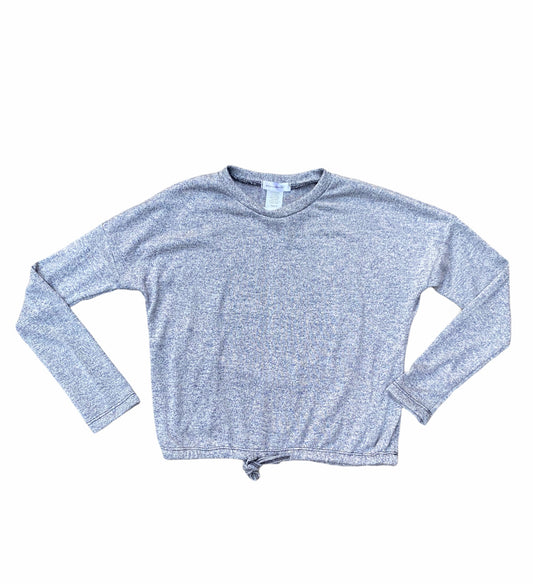 Navy 2 Tone Drawstring Sweater