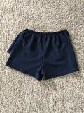 Navy Textured Skort