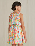 Satin dress with polka dots