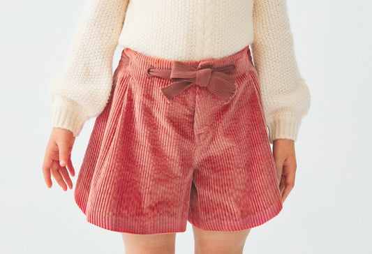 Brick Red Corduroy Shorts