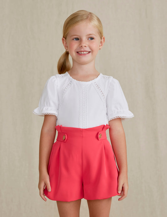 White Embroidered Shirt