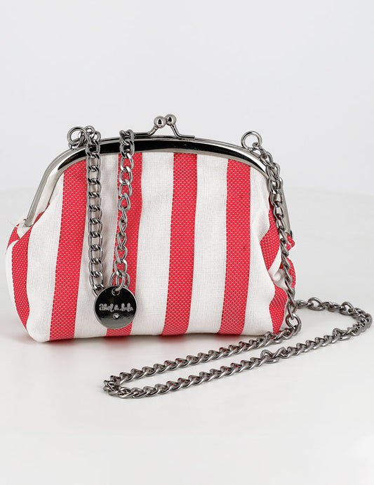 Red Strip Coin Bag