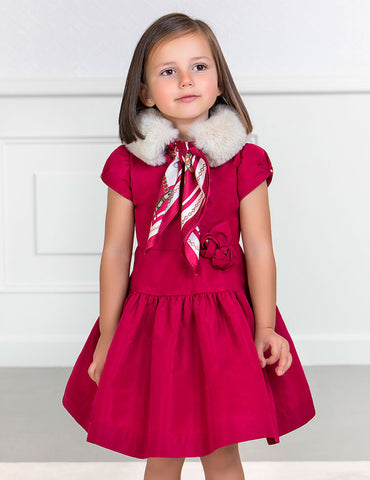 Raspberry Taffeta Dress