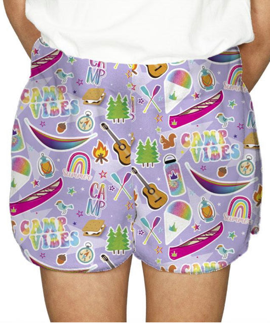 Camp Vibes Fuzzy Shorts