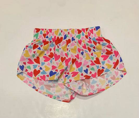Rainbow Heart Shorts