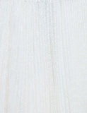 White Lace Pleated Skirt