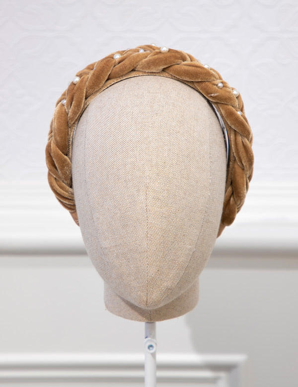 Braid Headband w/Pearls