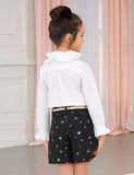 Black Jaquard Bermuda Short
