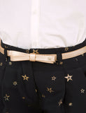 Black Jaquard Bermuda Short