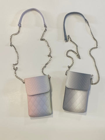 Quilted Chevron Phone Bag