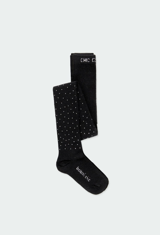 Black Tights w/Pin Dots
