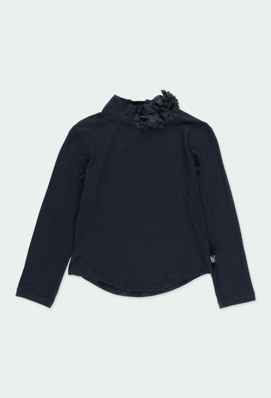 Navy Knit Top