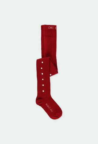 Red Tights w/Pearls