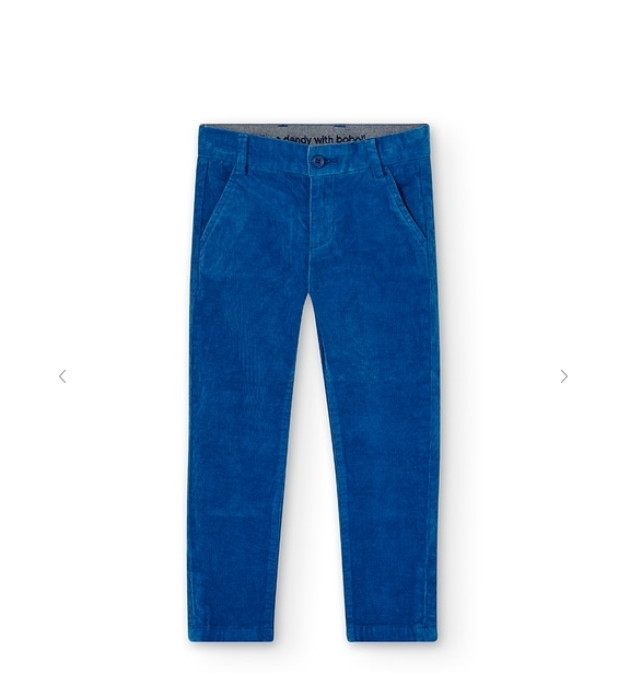 Royal Blue Microcorduroy Trousers