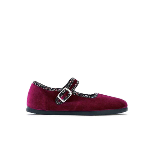 Purple Rose w/Flower Trim Shoe