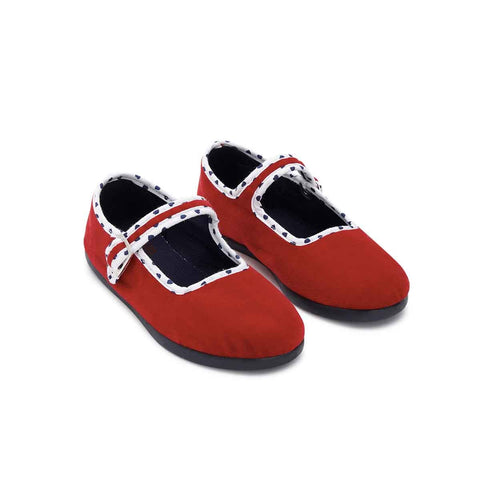 Bon Ton Plain Buckle Slippers