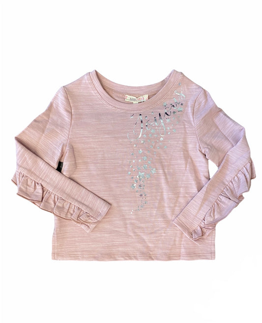 Pink Joyous Ruffle Top