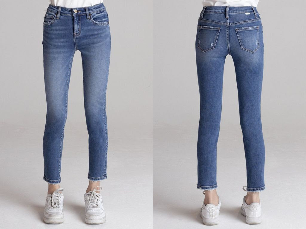 Medium Blue Skinny Denim Jeans