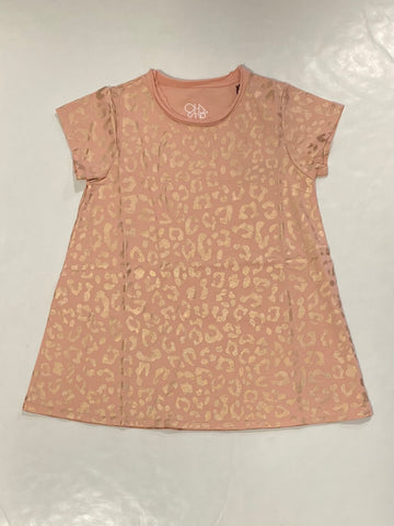 Rose Gold Leopard Foil Dress
