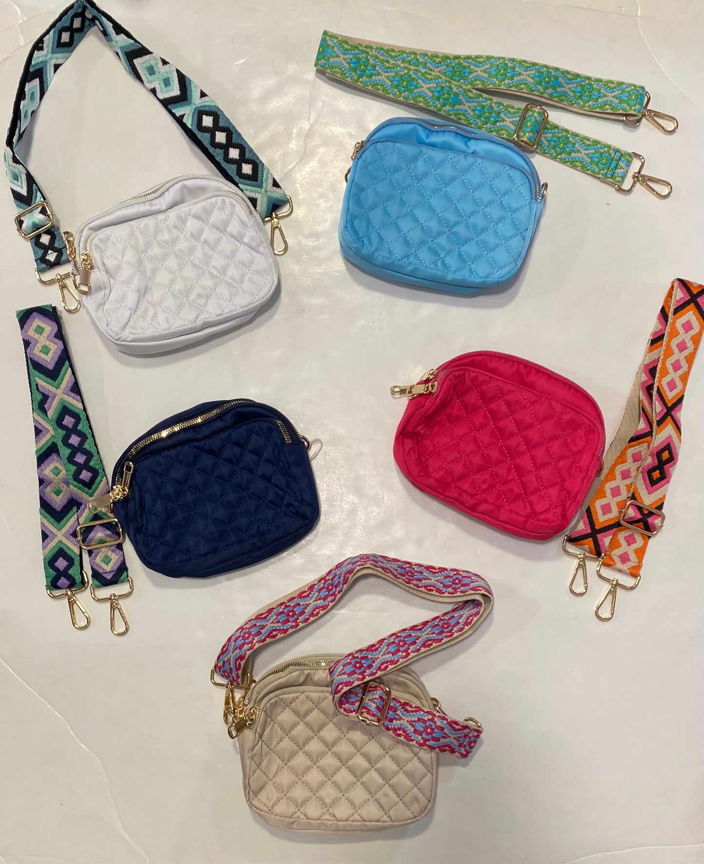 Nylon Quilted Purse
