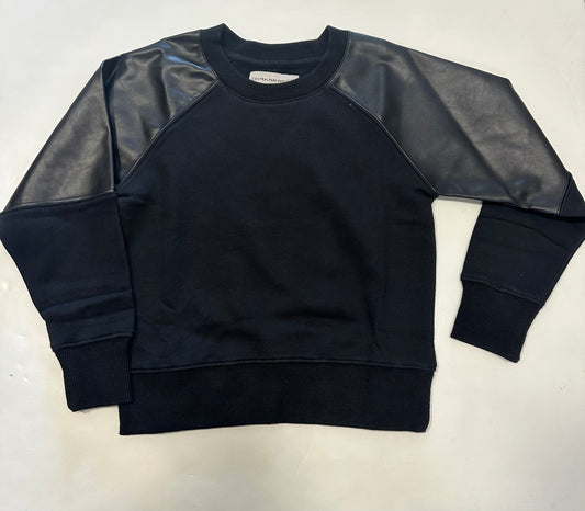 Black Mattie Pieced Sweatshirt