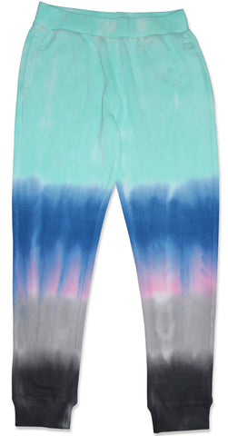 Aqua Stripe Tie Dye Jogger