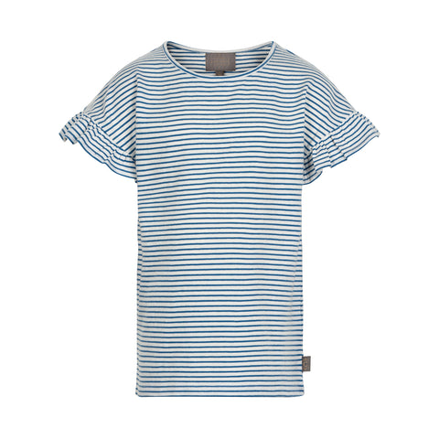 Stripe Ruffle Sleeve top