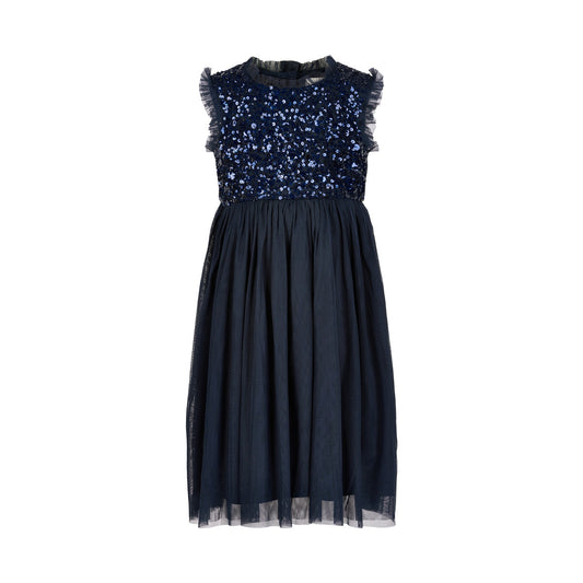 Navy Sequins Dress