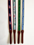 Cotton Web Belt w/ Leather