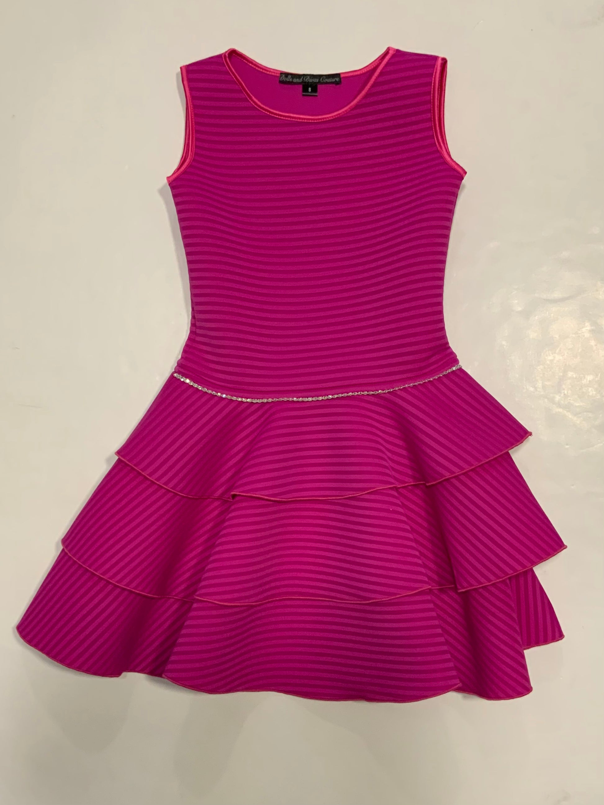 Fuchsia 3 Tier Skirt Suba Dress