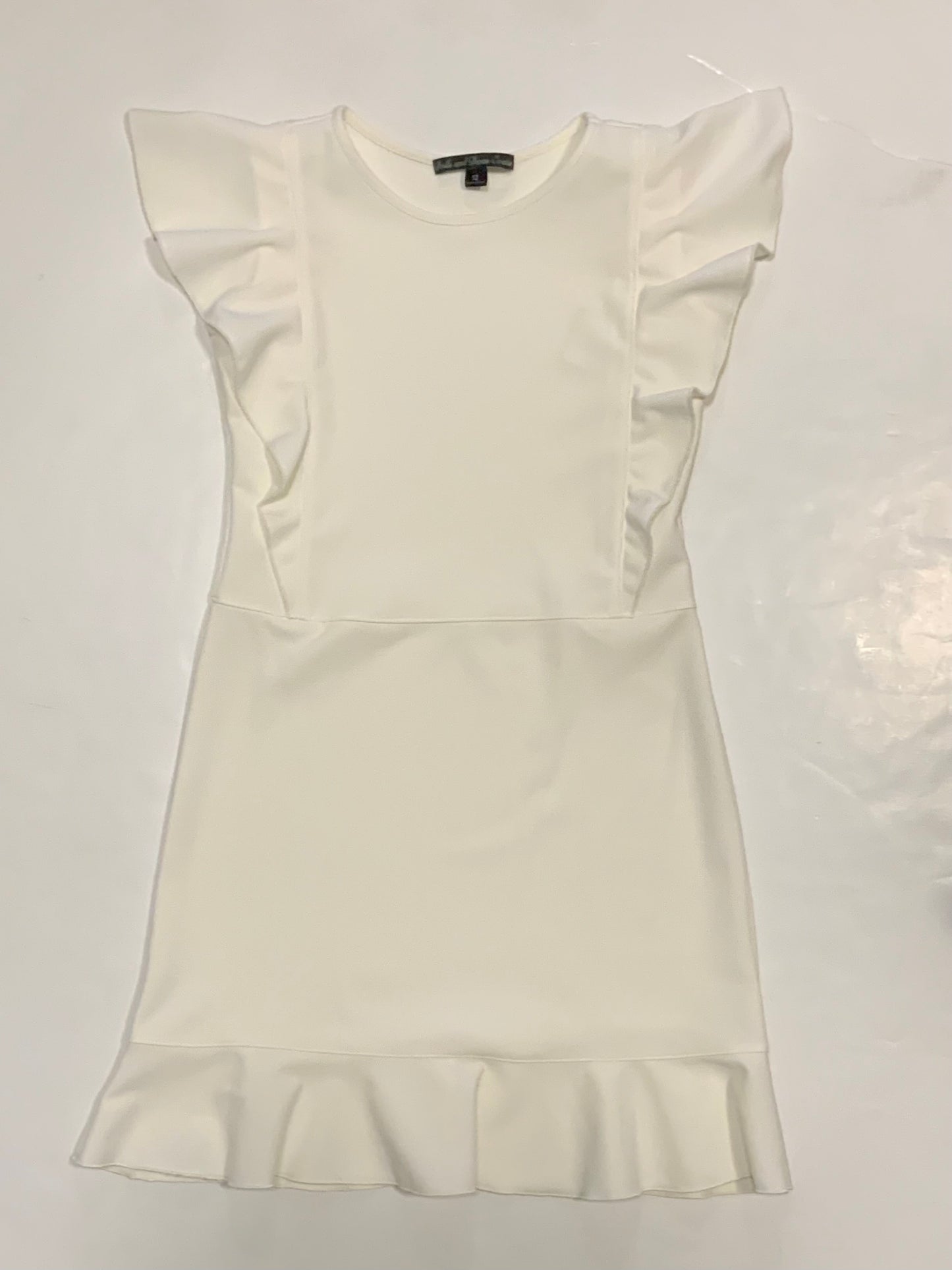 Ivory Ruffle w/Flounce Skirt Dress
