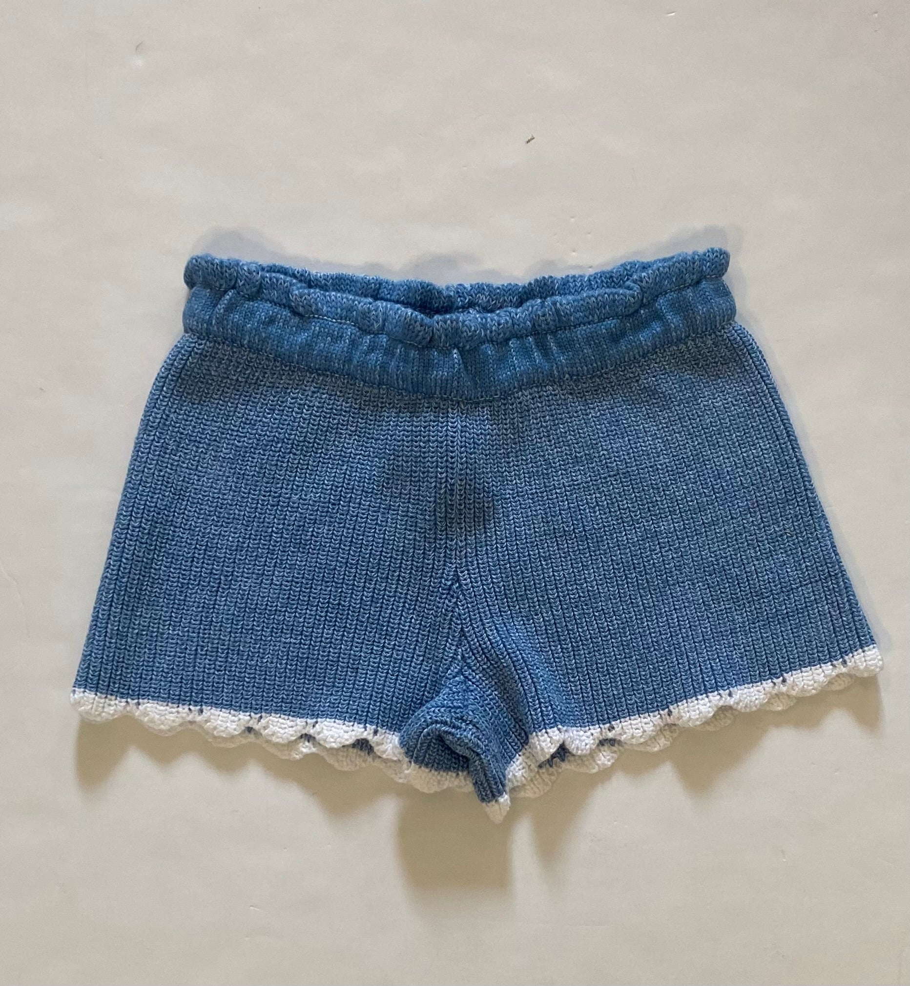 Indigo Knit Shorts