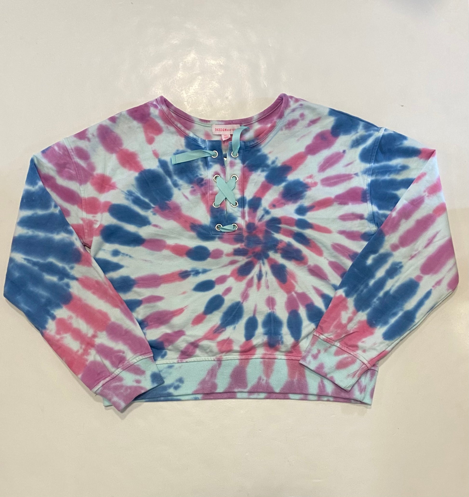 Aqua Tie Dye Sweatshirt