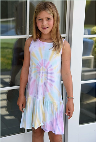 Tye Dye Mint Mini Dress
