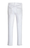 Whilte Skiny Distress Denim