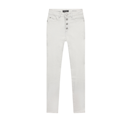 White High Rise Skinny