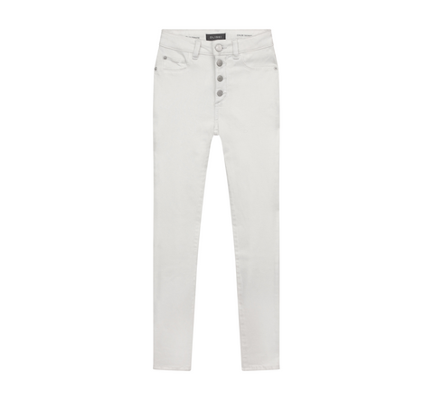 White High Rise Skinny
