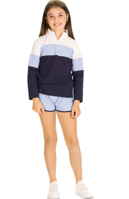 Colorblock Quarter Zip