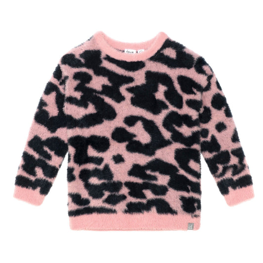 Leopard Jacquard Knitted Sweater