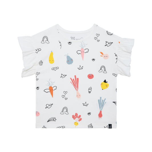 Fruits & Veggie White Tee
