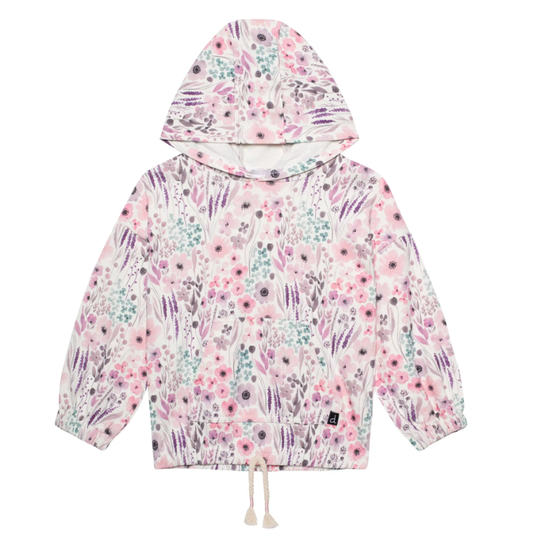 Pink Watercolor Flowers Hoodie